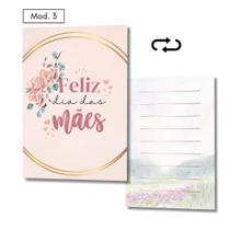 Mini Cartão Presente Lembrança Mãe Frente e Verso com 50pcs
