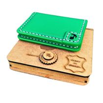 Mini Carteira de Luxo Green 911 Rustic Man Em Couro Legítimo Para CNH e Cartões Mini Carteira de Luxo Green 911 Rustic Man Em Couro Legítimo Para CNH e Cartões