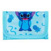 Mini Carteira Infantil Azul Stitch Alienígena Lilo 8x12cm - Disney