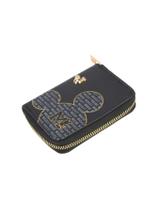 Mini Carteira Mickey Mouse Porta Cartões Ca27884 Preto