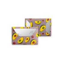 Mini Carteira Prática Lavável ABA Abacate Cinza