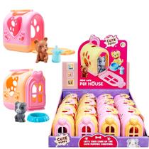 Mini Casa com Cachorro Brinquedo Lembrança Sacola Surpresa de Aniversário Infantil