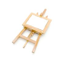 Mini Cavalete Pinus Natural Luarte 24x10cm