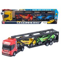Mini Cegonheiro Com Dois Veículos sortido - BS Toys 516