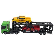 Mini Cegonheiro de Brinquedo com 2 Carrinhos Mini Cegonheiro de Brinquedo com 2 Carrinhos