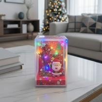 Mini Cenário Natalino LED a Bateria - Papai Noel e Árvore de Natal na Caixa DP Play Mini Cenário Natalino LED a Bateria - Papai Noel e Árvore de Natal na Caixa DP Play