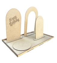 Mini Cenário Para Mesa Aniversário Chá De Bebê Festa Bandeja Em Mdf Mini Cenário Para Mesa Aniversário Chá De Bebê Festa Bandeja Em Mdf