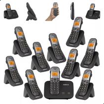 Mini Central Telefonica Sem Fio 2 Linhas Com 9 Ramal E Bina