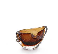 Mini Centro Em Cristal Murano Marrom - São Marcos