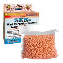 Mini Cerâmica Esférica 6,8mm Marrom P/aquarios + Bolsa 300g