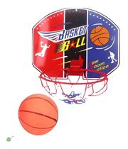 Mini Cesta De Basquete Infantil Com Tabela E Bola 21cm