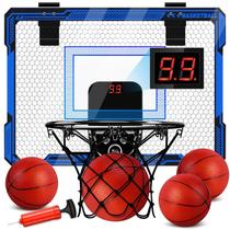 Mini cesta de basquete Molutsody Indoor com LED e placar