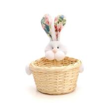 Mini Cesta De Páscoa Decor De Vime Com Coelho ul 1032444A