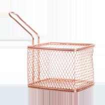 Mini cesta retangular petiscos Fry em inox rose -Dynasty Mini cesta retangular petiscos Fry em inox rose -Dynasty