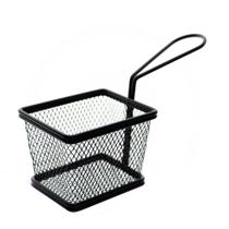 Mini cesta retangular petiscos Fry inox preto -Dynasty Mini cesta retangular petiscos Fry inox preto -Dynasty