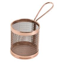 Mini Cestinha Redonda Inox Bronze - AN809BZ