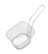 Mini Cesto Aço Inox Quadrado 10,5cm