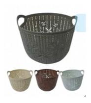 Mini Cesto De Plástico Com Alça Redondo