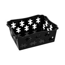 Mini Cesto Organizador Rattan Armário Gaveta 15cm - Jaguar