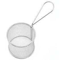 Mini Cesto Redondo Inox Para Servir Petiscos 9cm Cromado - HAUSKRAFT