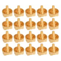 Mini cestos de tecido Zerodeko, 20 unidades com alças para casa de bonecas Mini cestos de tecido Zerodeko, 20 unidades com alças para casa de bonecas