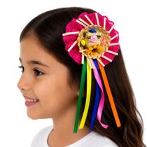 Mini Chapéu Junino Infantil com Rendas e Fitas -
