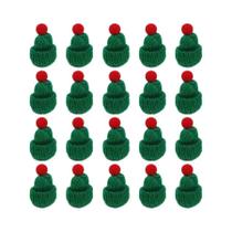 Mini Chapéus De Natal De Tricô (5-30 Peças) - Capas Para Garrafas De Vinho, Toucas De Boneca,