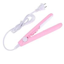 Mini chapinha portátil Prancha de cabelo para bolsa Rosa