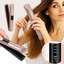 Mini Chapinha Portátil USB Sem Fio, Compacta e Eficiente Prancha de Cabelo Portátil USB Ideal para Retoques e Viagens