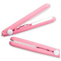 Mini Chapinha Prancha Portátil - Bivolt - Rosa