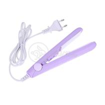 Mini Chapinha Prancha Portátil Bolsa Para Cabelo 17Cm Bivolt 110V220V Profissional Morina - Roxo