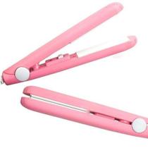 Mini Chapinha Prancha Rosa Super Pequena 17cm Bivolt De Bolsa Mini Chapinha Prancha Rosa Super Pequena 17cm Bivolt De Bolsa