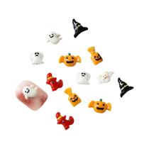Mini Charms De Unha Kawaii De Halloween, 20 Peças, Figuras De Unha Em Resina Flatback Para Decoração Mini Charms De Unha Kawaii De Halloween, 20 Peças, Figuras De Unha Em Resina Flatback Para Decoração
