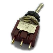 Mini Chave Micro Switch Spirit On On SPDT Porca Preta M105-B