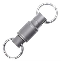 Mini Chaveiro Com Fivela Rotativa De Liga De Titânio, Conector De Sino De Vento, Ferramenta EDC De