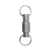 Mini Chaveiro Com Fivela Rotativa De Liga De Titânio, Conector De Sino De Vento, Ferramenta EDC De