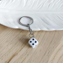 Mini Chaveiro Dados Decorativo Pingente para Chaves, Bolsa e Celular -