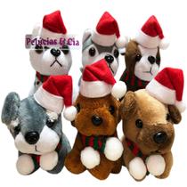 Mini Chaveiro De Pelucia Cachorros Noel - Sortidos Jg de 12pcs