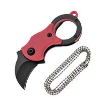 Mini Chaveiro Faca de Bolso - Aço Inoxidável, Portátil, Multiferramenta EDC com Corrente