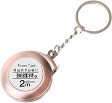 Mini Chaveiro Fita Métrica 2M Fita Métrica de Aço Bronze Delicada Pequena Mini Chaveiro Fita Métrica 2M Fita Métrica de Aço Bronze Delicada Pequena