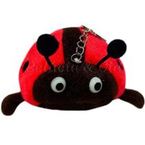 Mini Chaveiro Joaninha De Pelúcia - 5cm