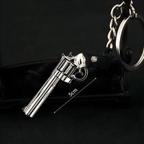 Mini Chaveiro Modelo De Pistola 5cm Python 357 Pingente De Metal Joia Arma Porta-chaves Presente