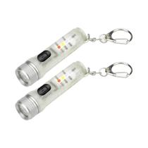 Mini Chaveiro Recarregável Lanterna Fluorescente Multifuncional Portátil Lâmpada Tocha Magnética
