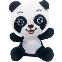 Mini Chaveiro Urso Panda Happy De Pelucia 11cm - Jogo De 05pçs