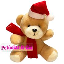 Mini Chaveiros Urso Baby Noel Pelúcia 10,5cm Natal - Jg04pçs