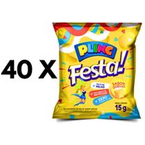 Mini Chips Festa Queijo PLINC 15g - 1 Fardo C/ 40un