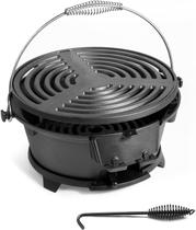 Mini Churrasqueira Hibachi IRONMAX de Ferro Fundido Portátil 29 cm Mini Churrasqueira Hibachi IRONMAX de Ferro Fundido Portátil 29 cm