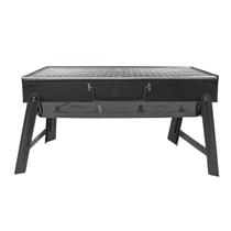 Mini Churrasqueira Portatil Dobravel Para Apartamento Camping Maleta Churrasco 35x27cm Mini Churrasqueira Portatil Dobravel Para Apartamento Camping Maleta Churrasco 35x27cm