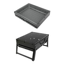 Mini Churrasqueira Portatil Dobravel Para Apartamento Camping Maleta Churrasco 44x29cm