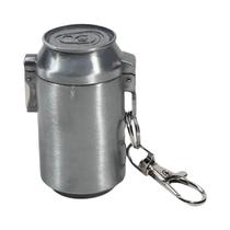 Mini Cinzeiro Portátil De Metal Com Tampa E Chaveiro Para Viagens Ao Ar Livre - Acessórios Para